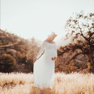 Pink blush maternity dress size small